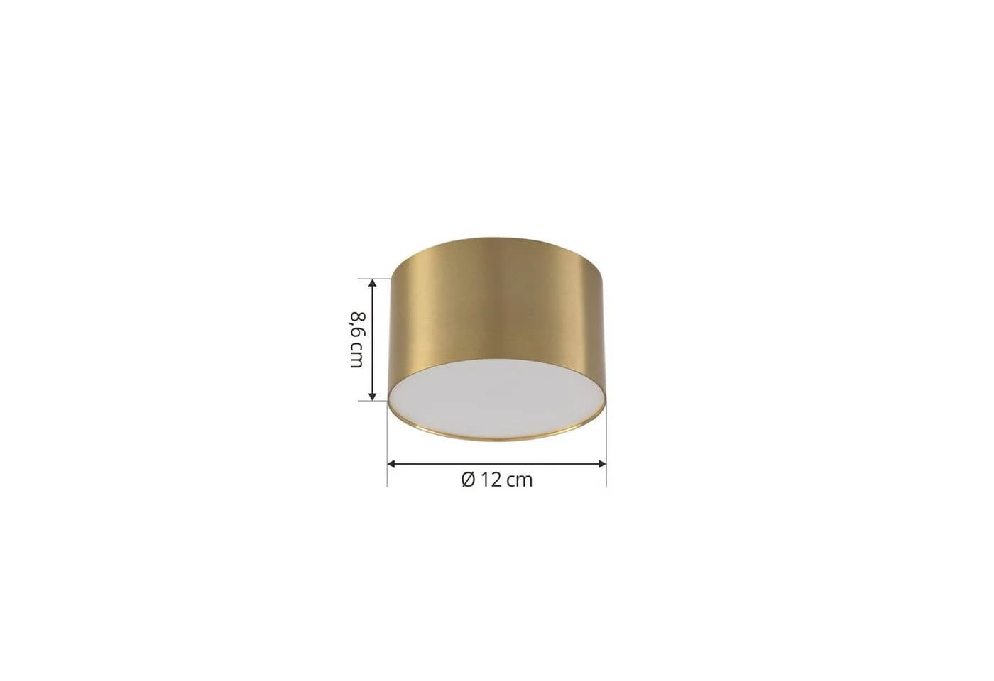 Lindby LED-Strahler Nivoria, 9 W, Gold, Aluminium - Bild 5