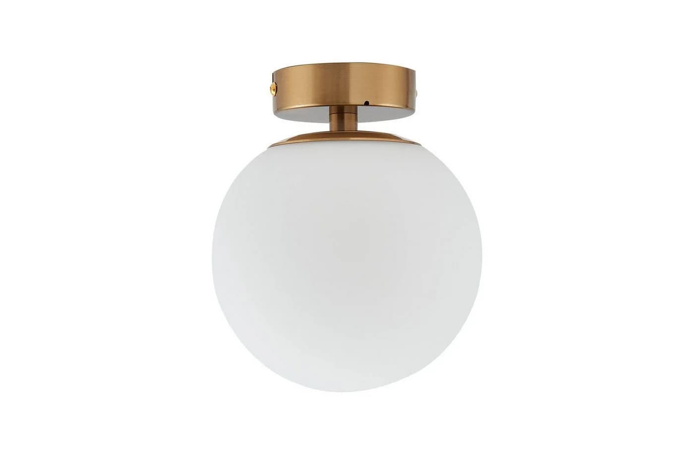 Lucande Deckenlampe Bidolo Messingfarben Glas 15 cm IP44 - Bild 2