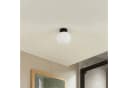 Lucande Deckenlampe Bidolo, Schwarz, Glas, Ø 15 cm, IP44 Bild 4