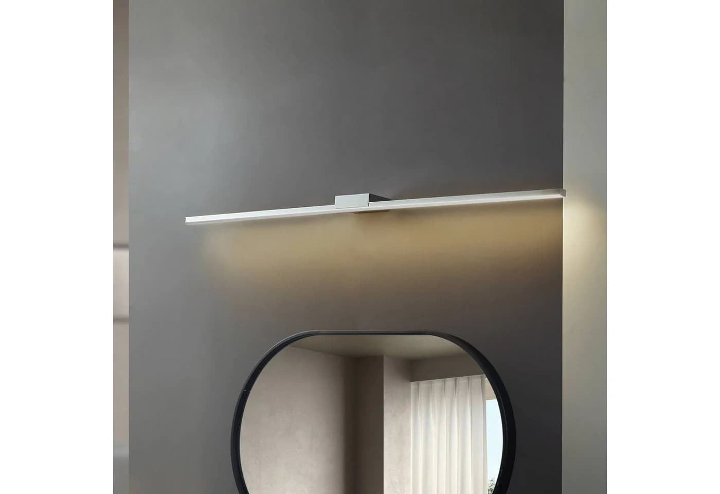 Lucande LED-Spiegelleuchte Kivana Chrom Metall 120cm IP44 - Bild 2