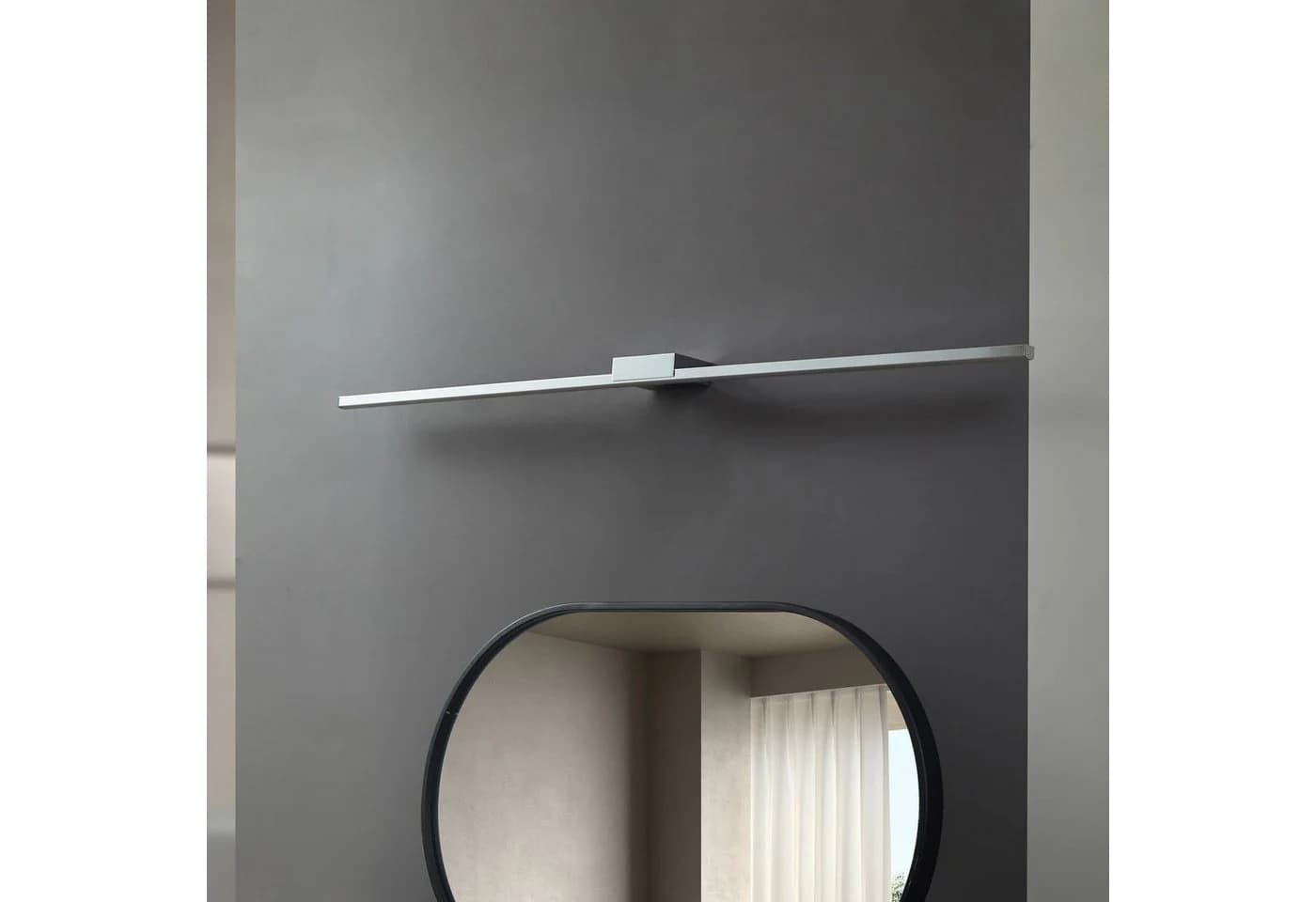 Lucande LED-Spiegelleuchte Kivana Chrom Metall 120cm IP44 - Bild 3