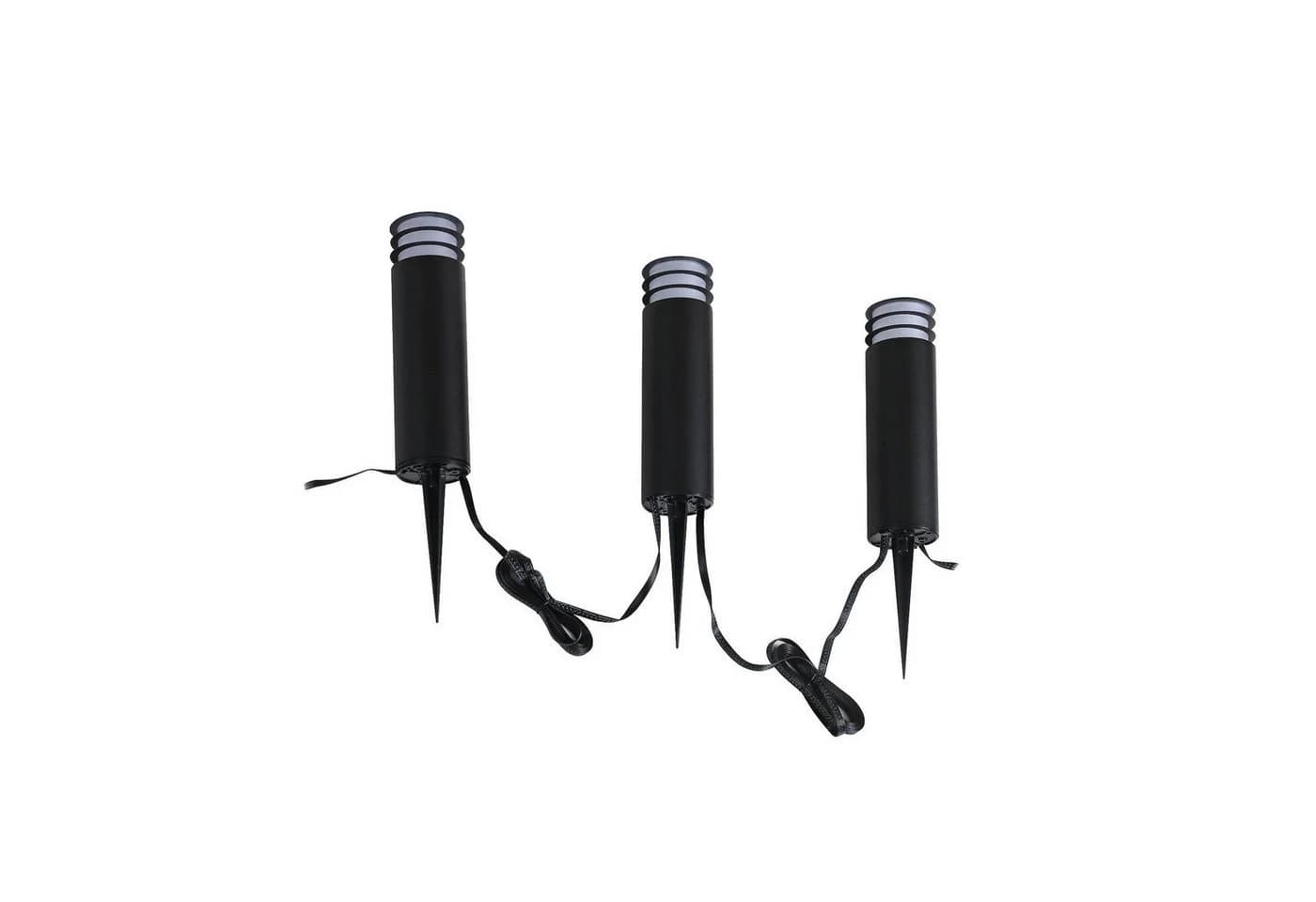 Lindby Smart LED-Sockelleuchte Kaelo CCT RGB Tuya 3er Schwarz - Bild 2