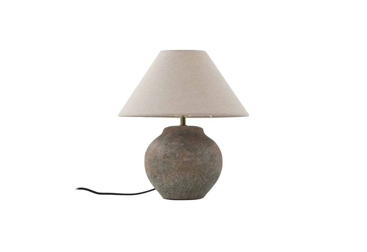 Lucande Tischleuchte Thalorin Keramik Braun E27 LED - Bild 2