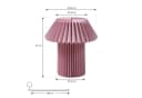 Lindby Tischleuchte Magali Rosa Papier 34 cm E14 Bild 5