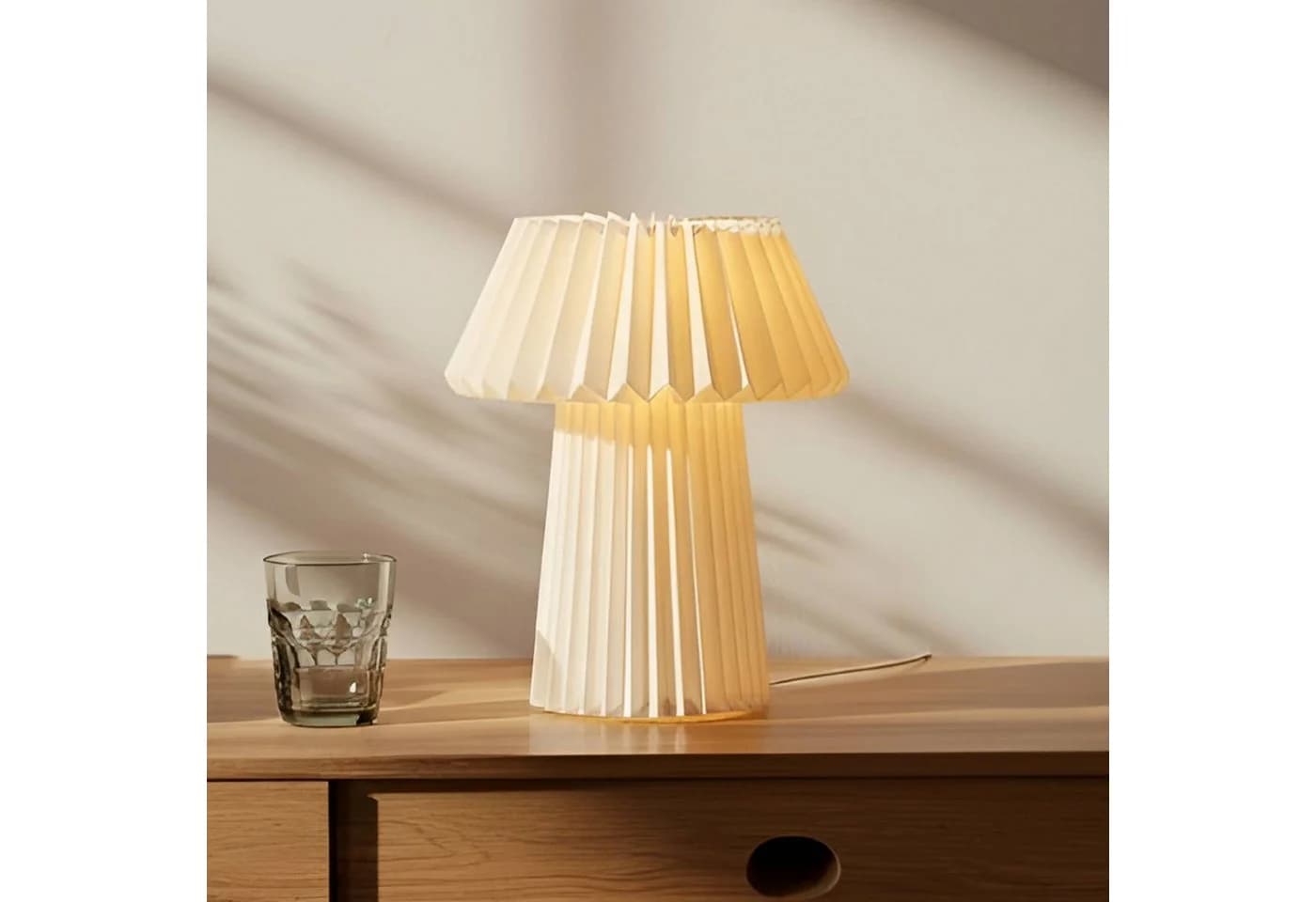 Lindby Tischleuchte Magali, Weiß, Ø 34 cm, E14