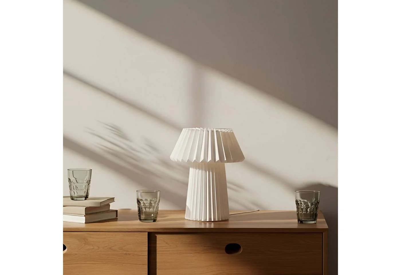 Lindby Tischleuchte Magali, Weiß, Ø 34 cm, E14 - Bild 4