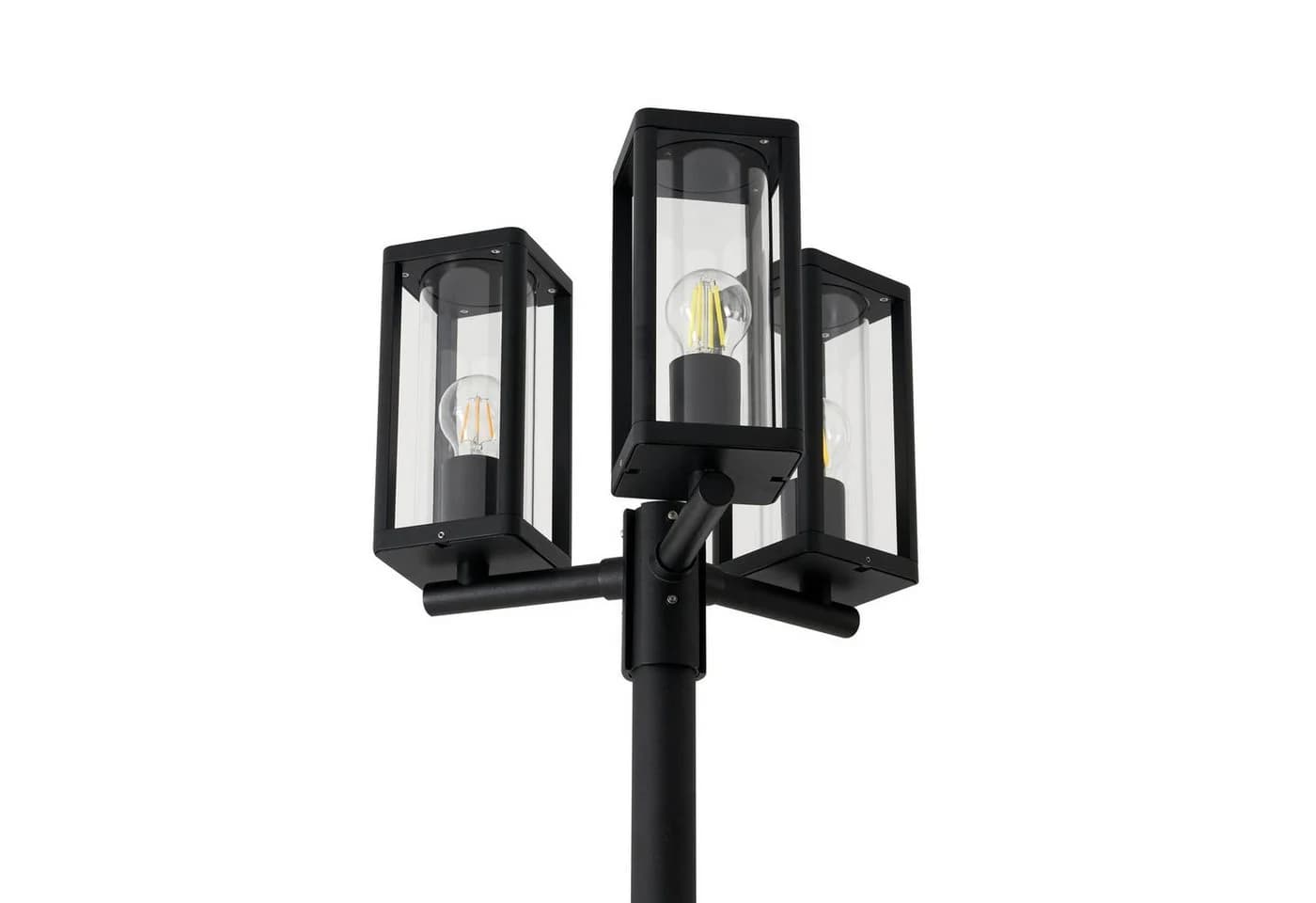 Lucande Außenlampe Siveta 240cm Schwarz E27 IP65 - Bild 5