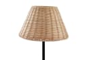 Lindby Tischleuchte Zyralia Holz Schwarz Rattan 30 cm Bild 5