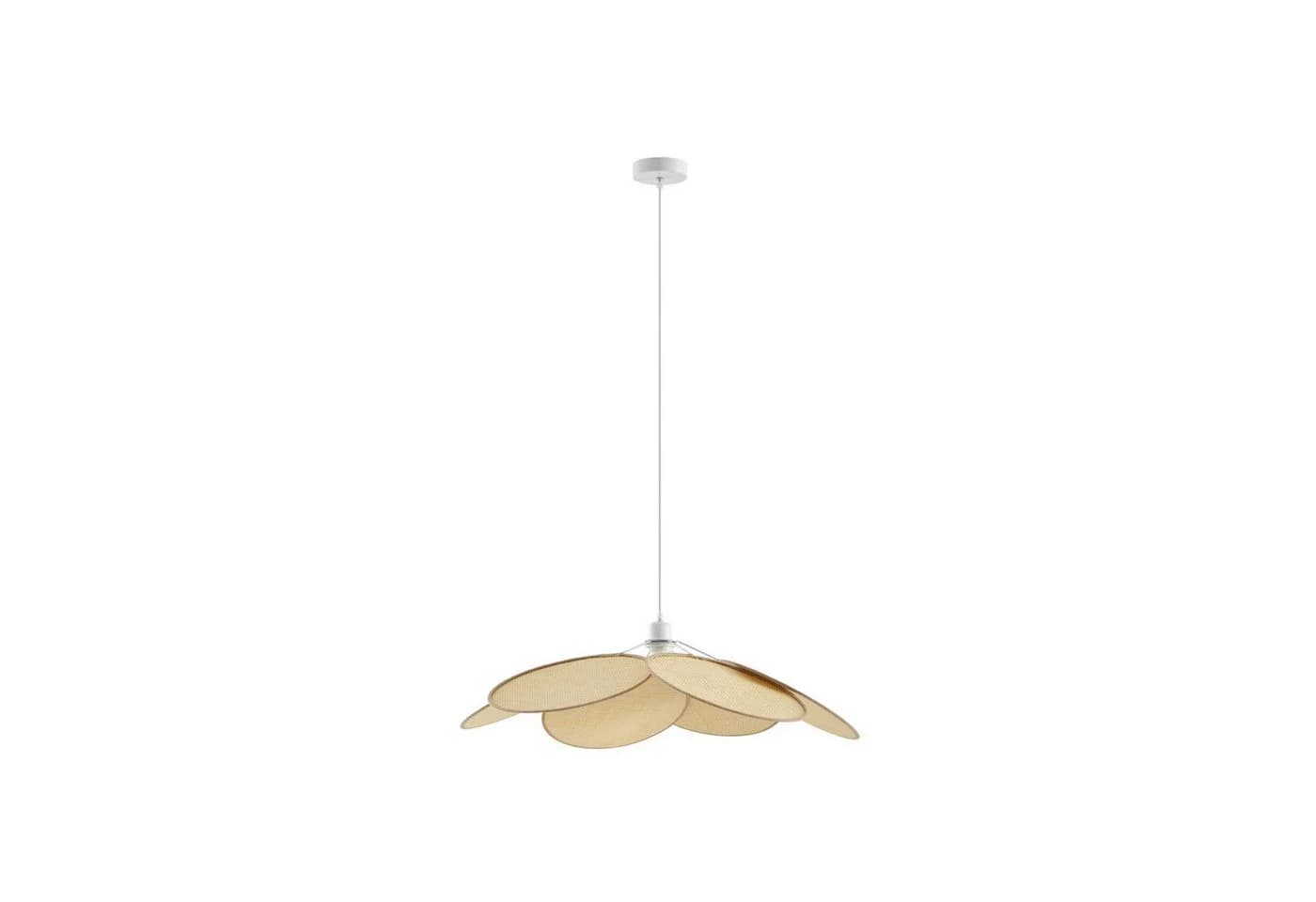 Lindby Hängeleuchte Astraia Creme Rattan E27 LED - Bild 2