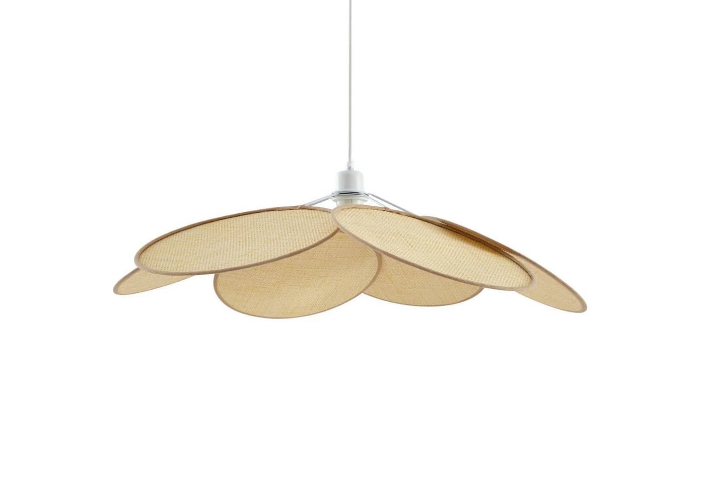 Lindby Hängeleuchte Astraia Creme Rattan E27 LED - Bild 5