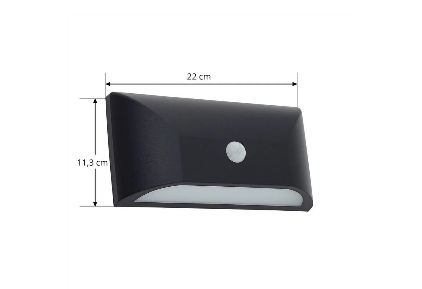 Lindby LED-Außenwandleuchte Siana Schwarz Sensor - Bild 5