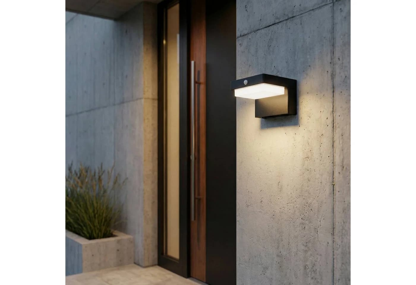 Lindby LED-Solarwandlampe Eleazar Schwarz Bewegungssensor - Bild 3