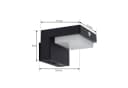 Lindby LED-Solarwandlampe Eleazar Schwarz Bewegungssensor Bild 5