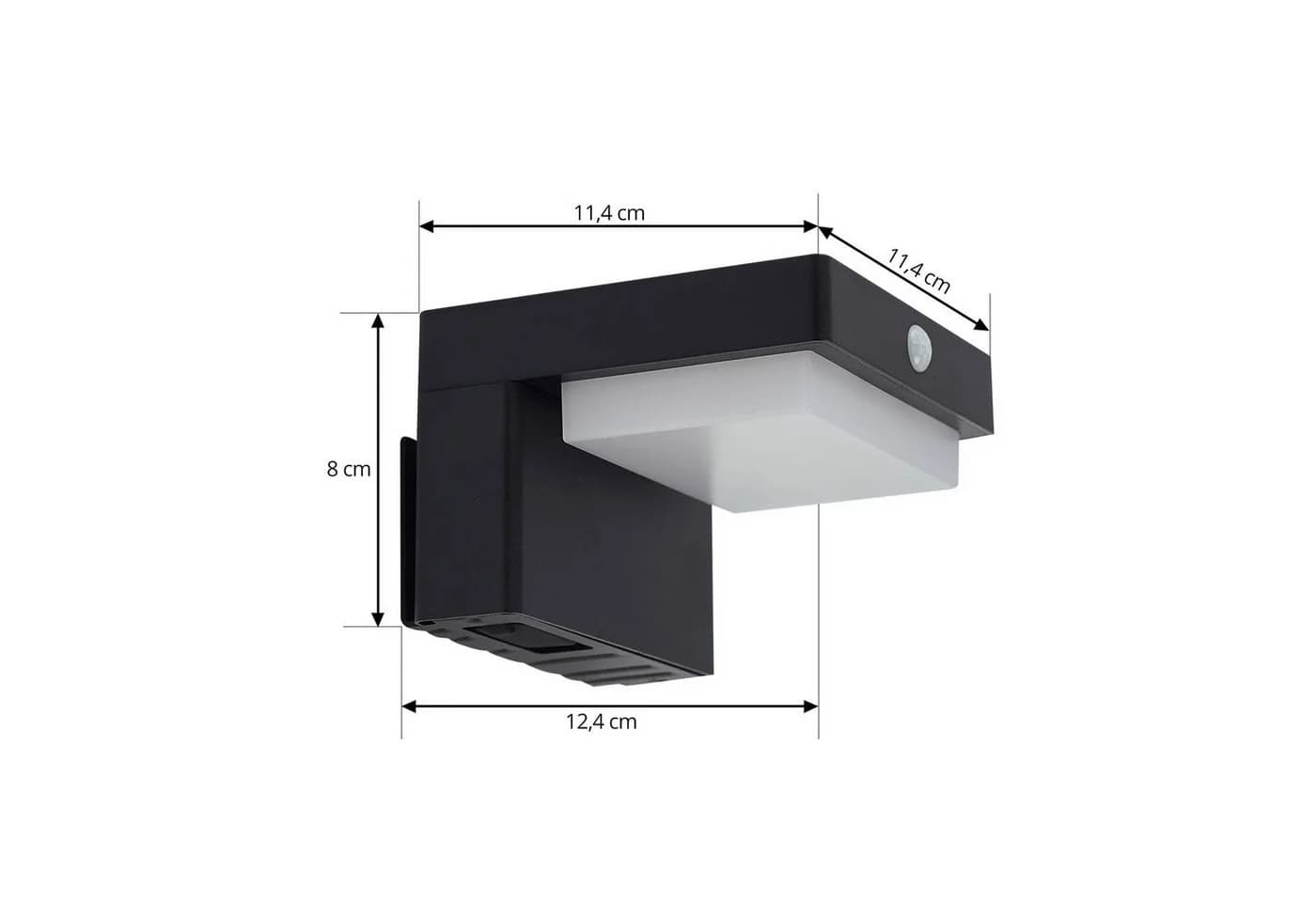 Lindby LED-Solarwandlampe Eleazar Schwarz Bewegungssensor - Bild 5