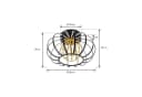 Lucande LED-Deckenleuchte Birger Ø 39cm Schwarz/Gold mit Dimmfunktion Bild 5