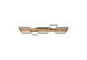 Lindby LED-Deckenlampe Galad Schwarz Holz 5-flg. 140 cm Bild 2