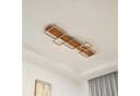 Lindby LED-Deckenlampe Galad Schwarz Holz 5-flg. 140 cm Bild 3