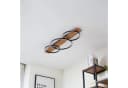 Lindby LED-Deckenlampe Galad Schwarz Holz 3-flg. Bild 4