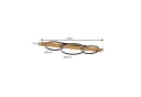 Lindby LED-Deckenlampe Galad Schwarz Holz 3-flg. Bild 5