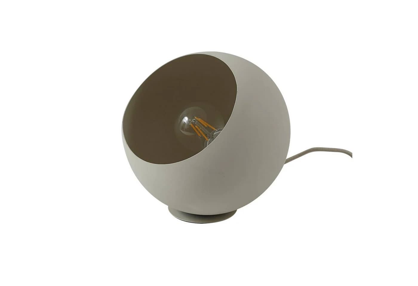 Lindby Tischleuchte Somolia Beige Eisen Ø 20 cm - Bild 2