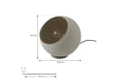 Lindby Tischleuchte Somolia Beige Eisen Ø 20 cm Bild 5