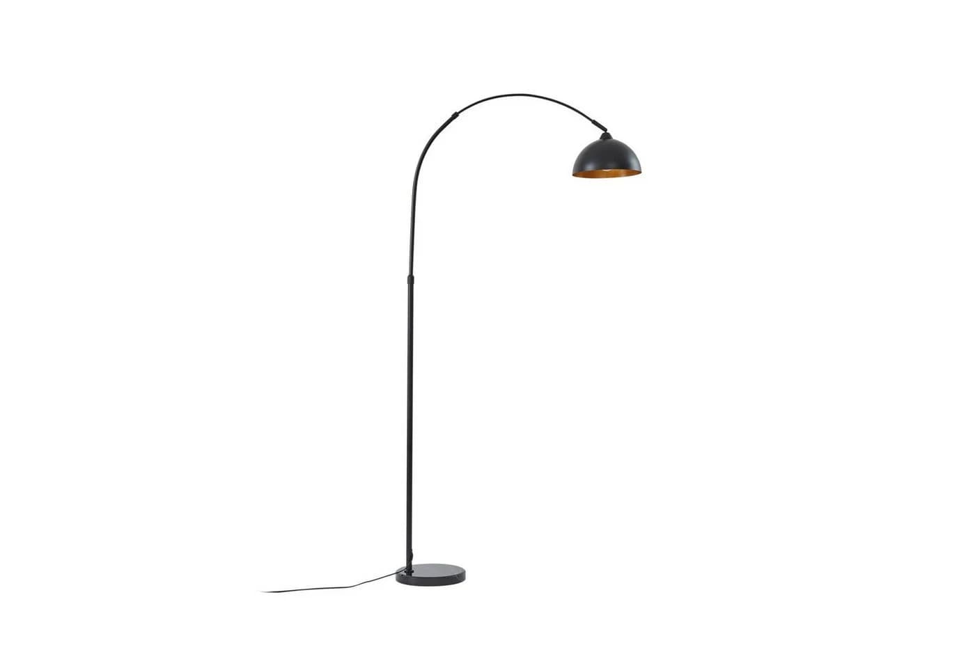 Lindby Stehleuchte Tonka Schwarz/Gold Metall Ø 25 cm - Bild 2