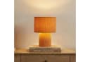 Lindby Tischleuchte Jone Hellbraun Textil 30 cm Bild 1