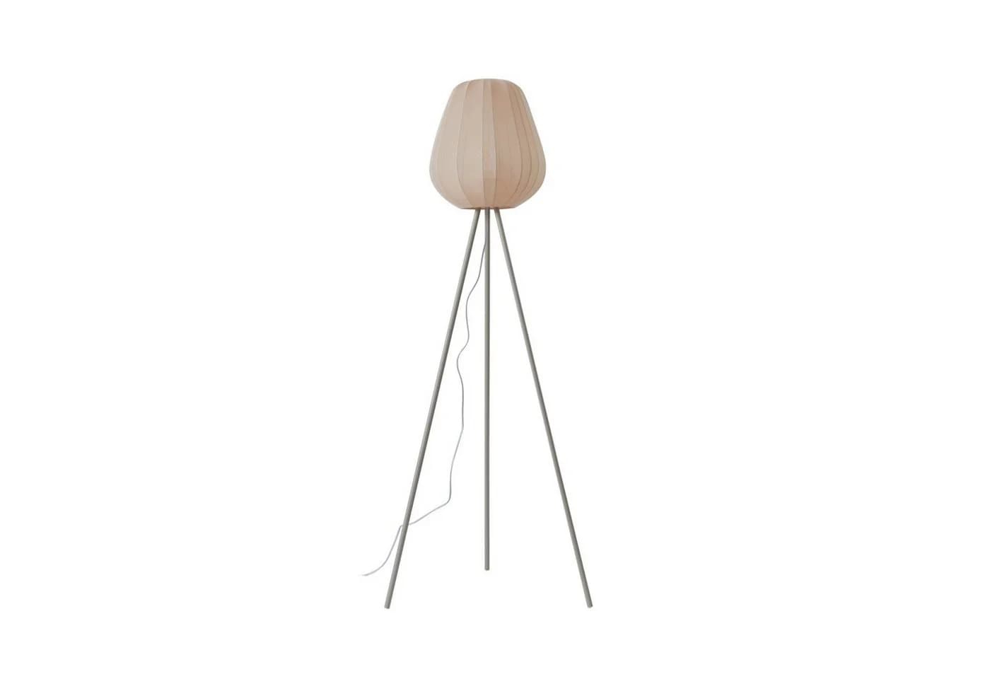 Lindby Stehleuchte Helin, Beige, Textil, Tripod, 144 cm, E27 - Bild 2