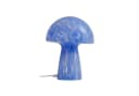 Lindby Tischleuchte Hubi Blau Glas 22 cm Pilzform Bild 2