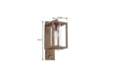Lucande Außenwandlampe Ferda, Braun, Bewegungsmelder Bild 5