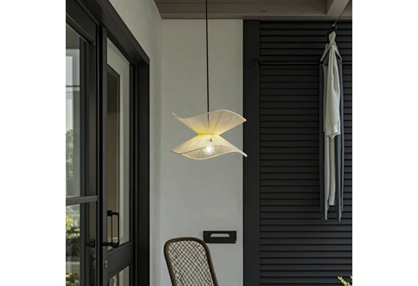 Lindby Außenpendelleuchte Valdorin Beige IP44 - Bild 3
