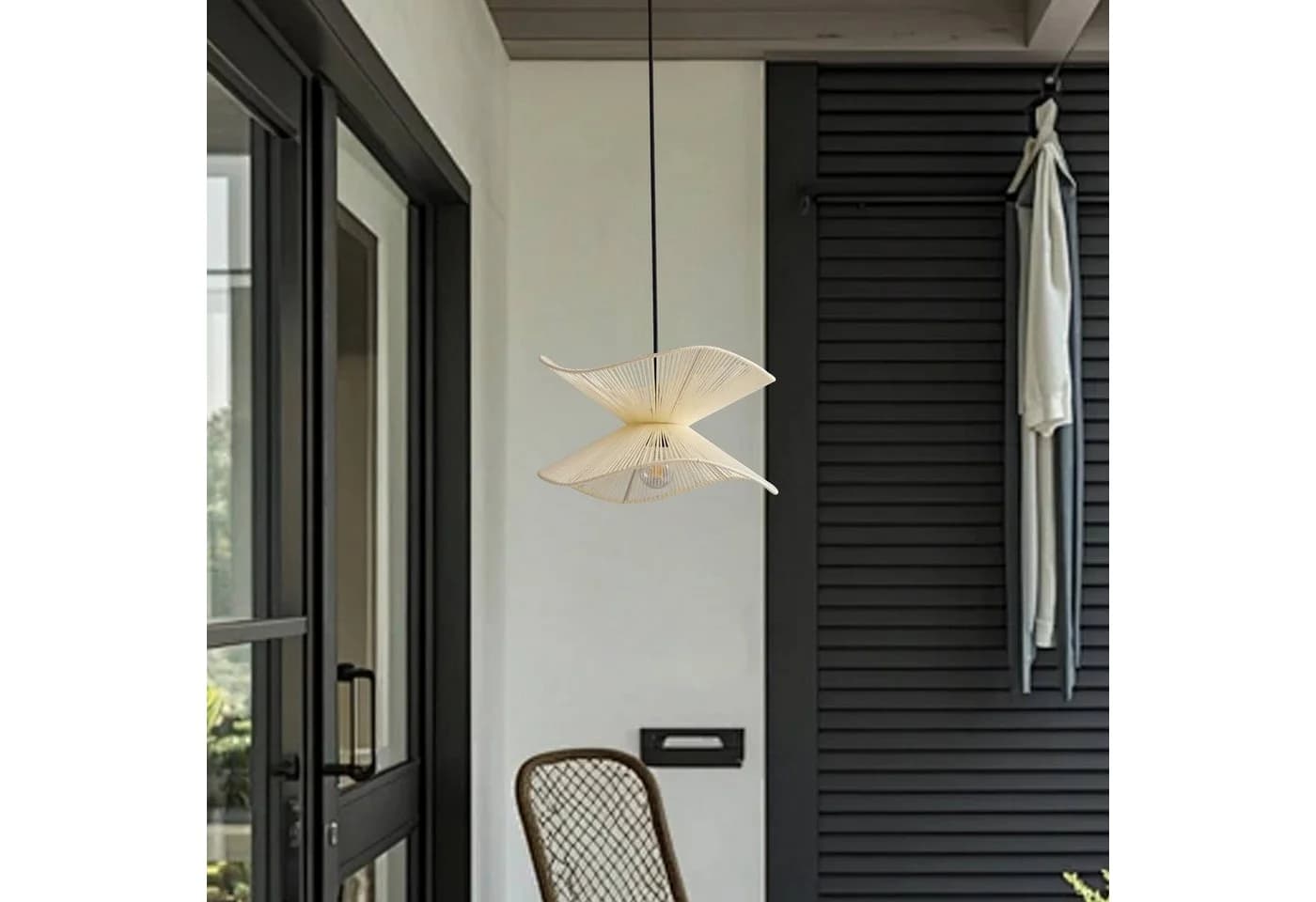 Lindby Außenpendelleuchte Valdorin Beige IP44 - Bild 4