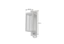 Lucande LED-Außenwandlampe Ferdinand, weiß, Sensor, 38 cm Bild 5