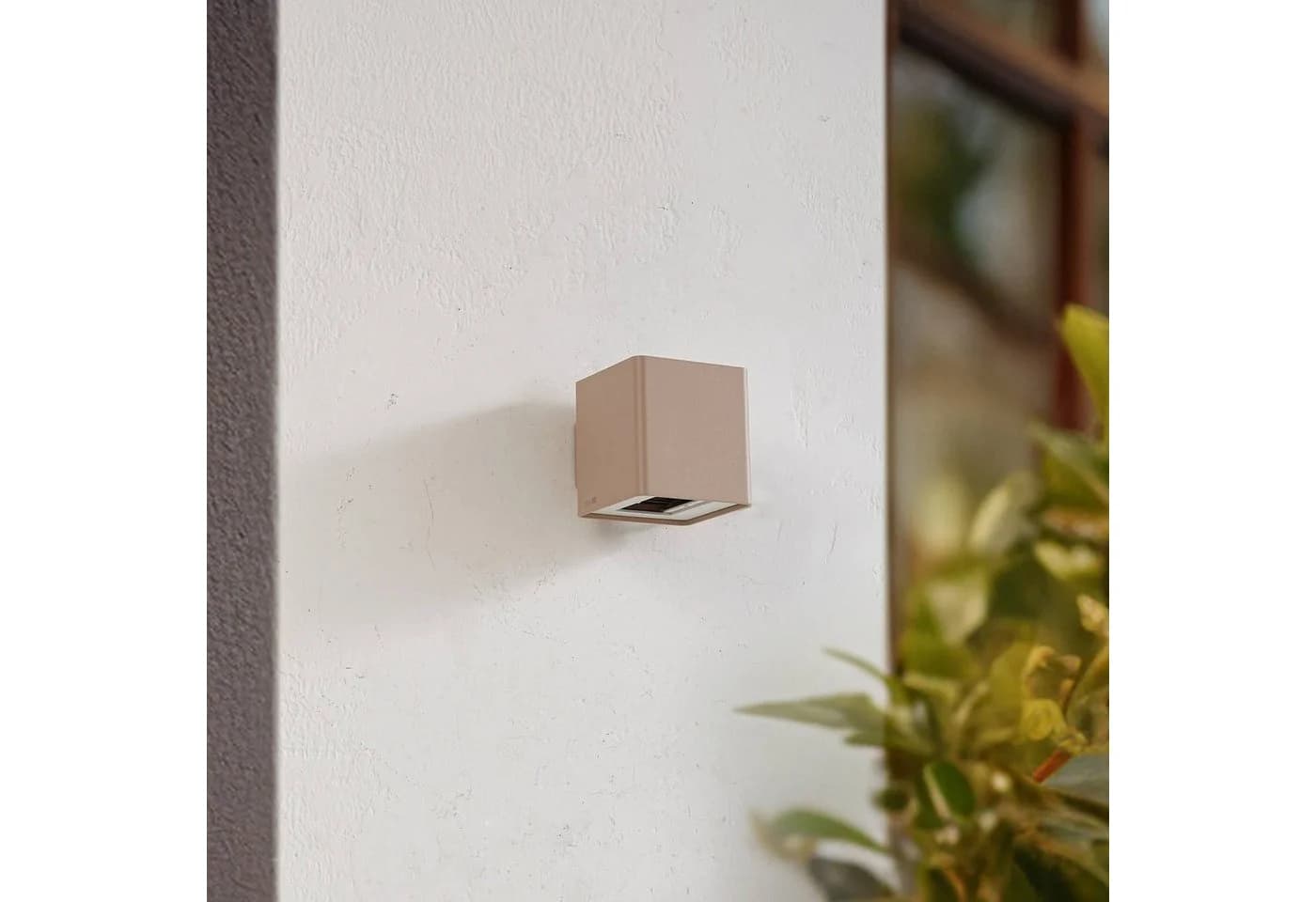 Lucande LED-Außenwandleuchte Aaron Beige IP54 Up/Down - Bild 4