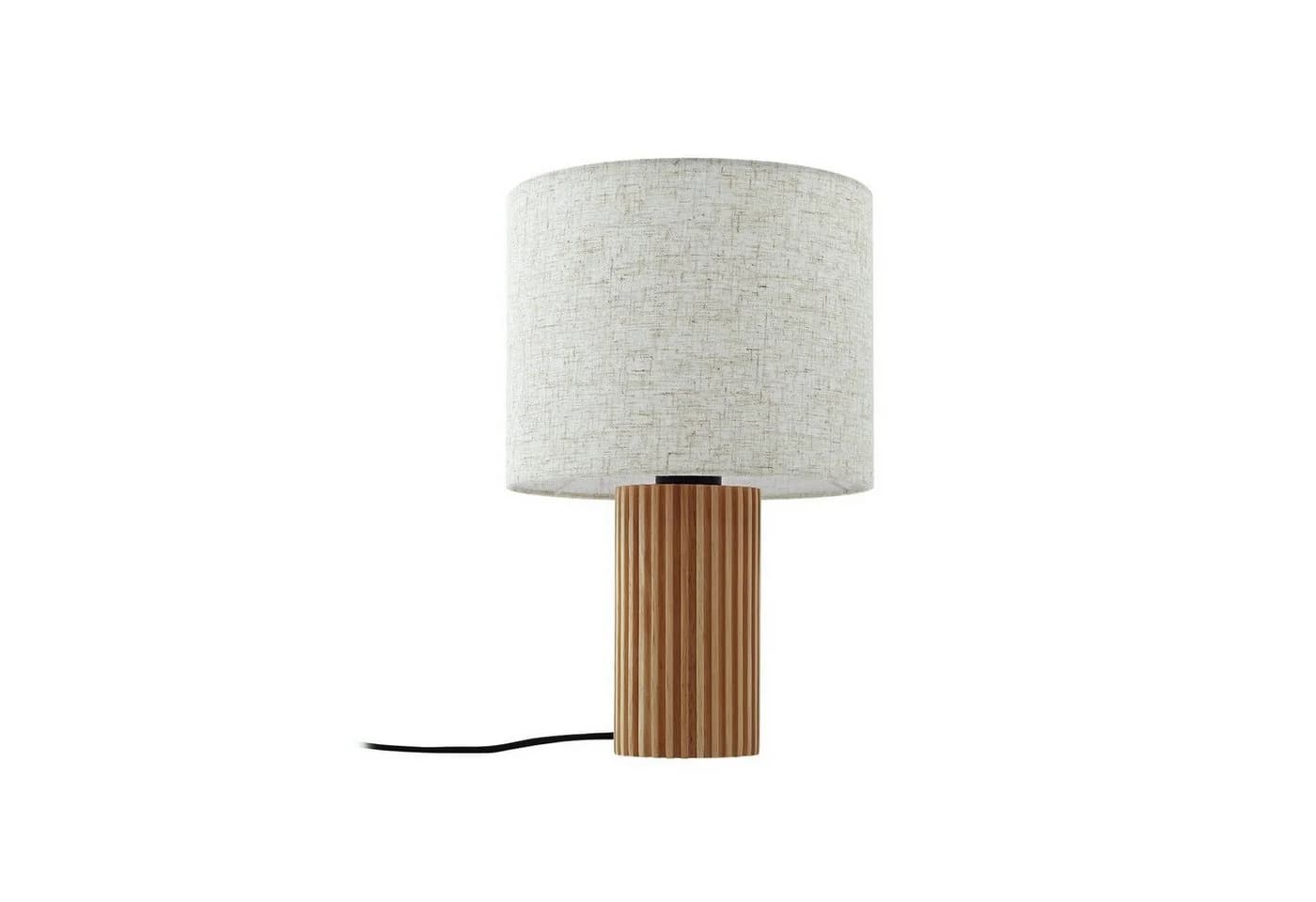 Lindby Tischleuchte Kimiko Holz Textil - Bild 2