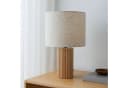 Lindby Tischleuchte Kimiko Holz Textil Bild 3