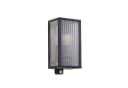 Lindby Außenwandlampe Peldar, Sensor, geriffelt, IP44, E27 Bild 2