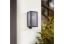 Lindby Außenwandlampe Peldar, Sensor, geriffelt, IP44, E27 Bild 4