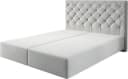 DELIFE Bettgestell Dream-Great Mikrofaser Silbergrau Bild 1