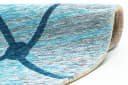 SANSIBAR Teppich Keitum 005 rund Turquoise Polyester Flachgewebe Bild 5