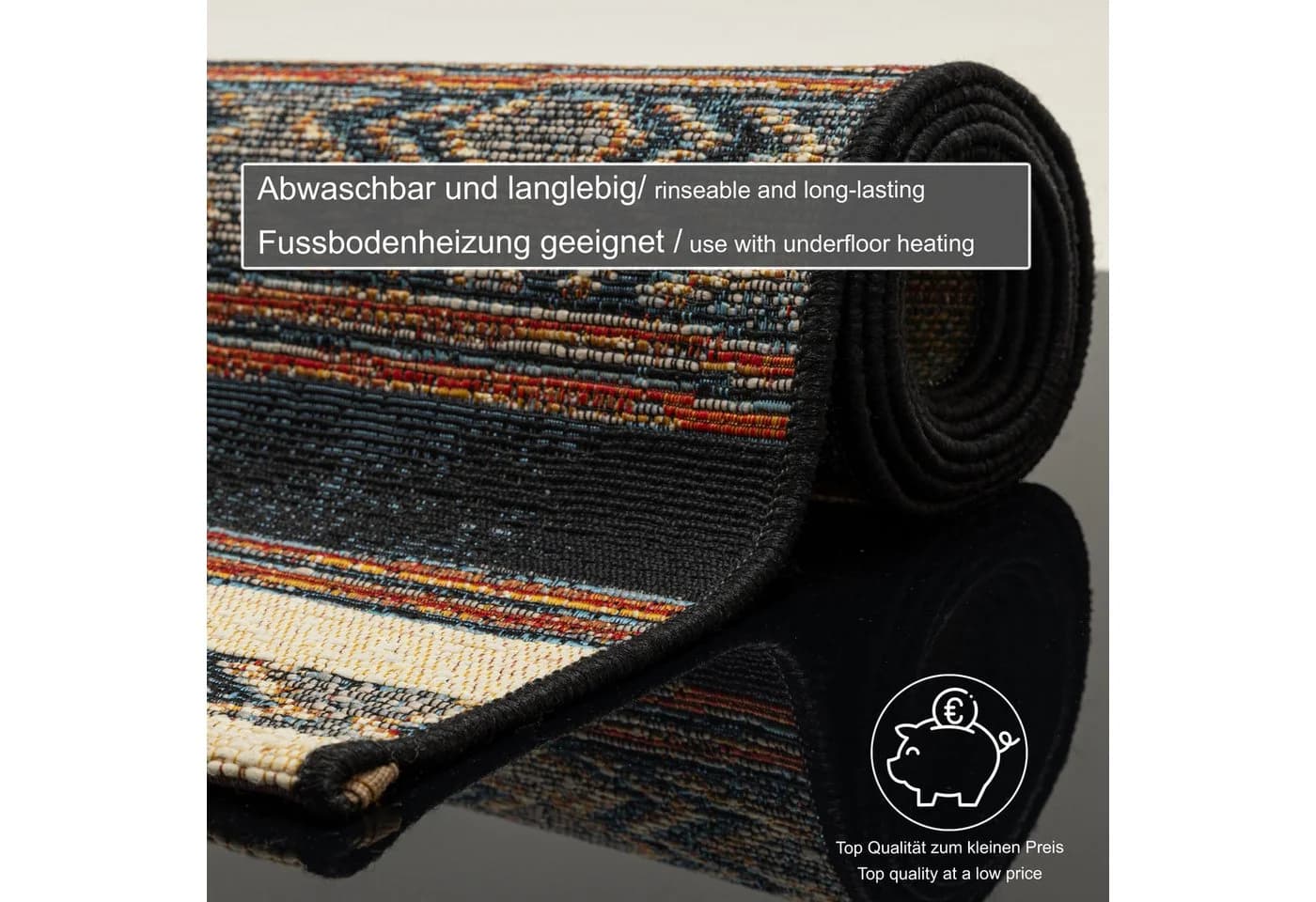 GINO FALCONE Outdoor-Africa 41 Teppich Beige Ethno-Look - Bild 5