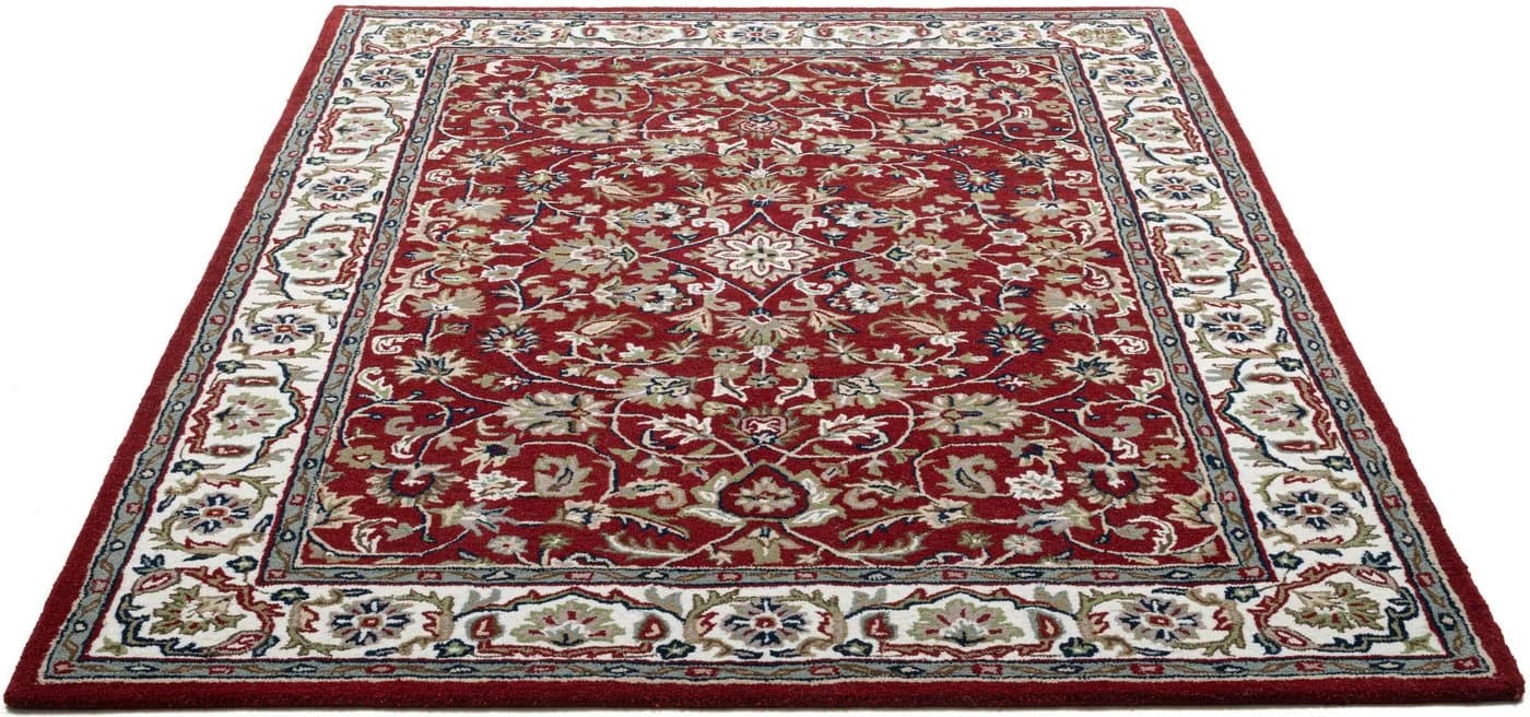 THEKO Wollteppich Royal Orient Isfahan Rot Handgetuftet - Bild 3