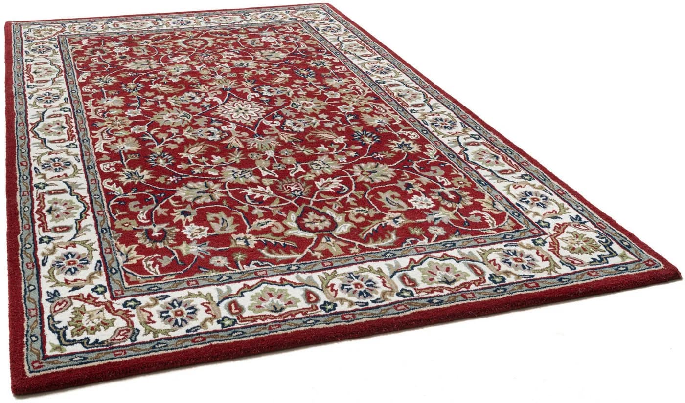 THEKO Wollteppich Royal Orient Isfahan Rot Handgetuftet - Bild 4