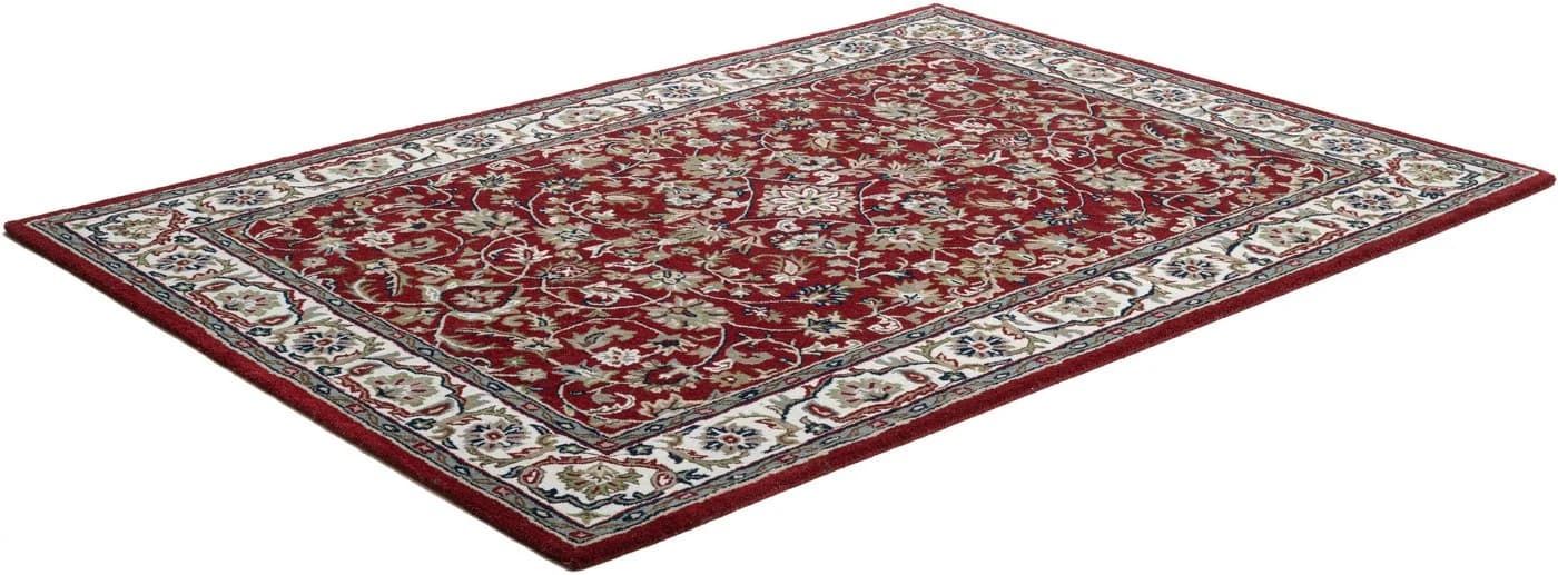 THEKO Wollteppich Royal Orient Isfahan Rot Handgetuftet - Bild 5
