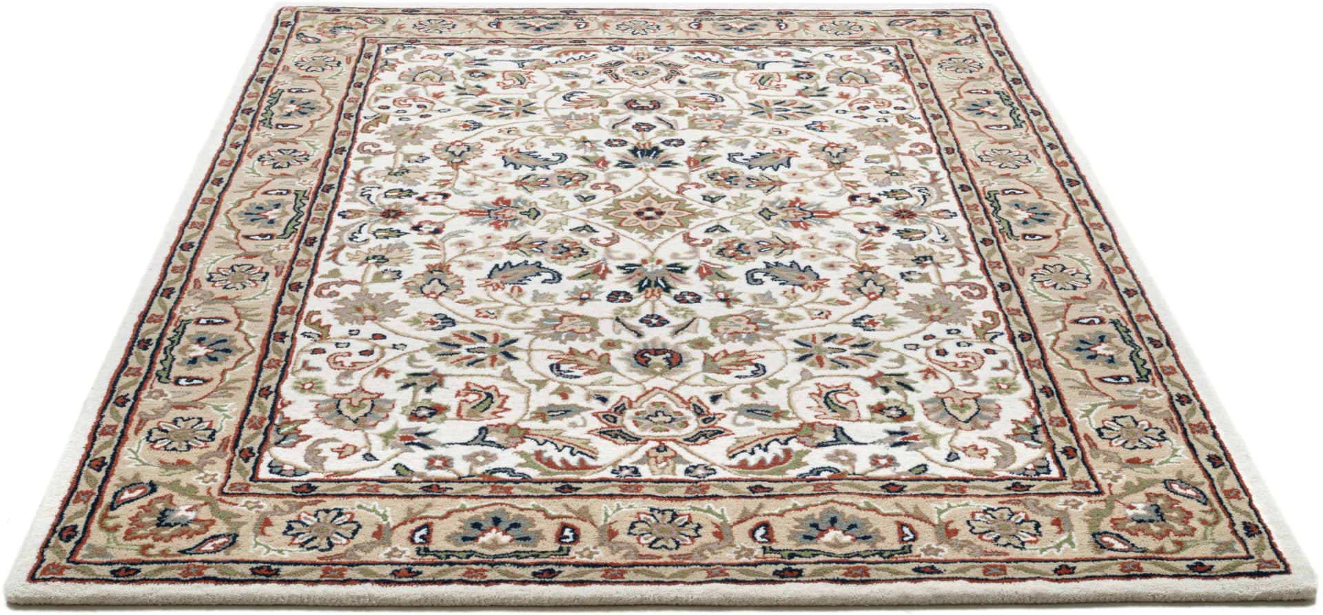 THEKO Wollteppich Royal Orient Isfahan Beige Handgetuftet