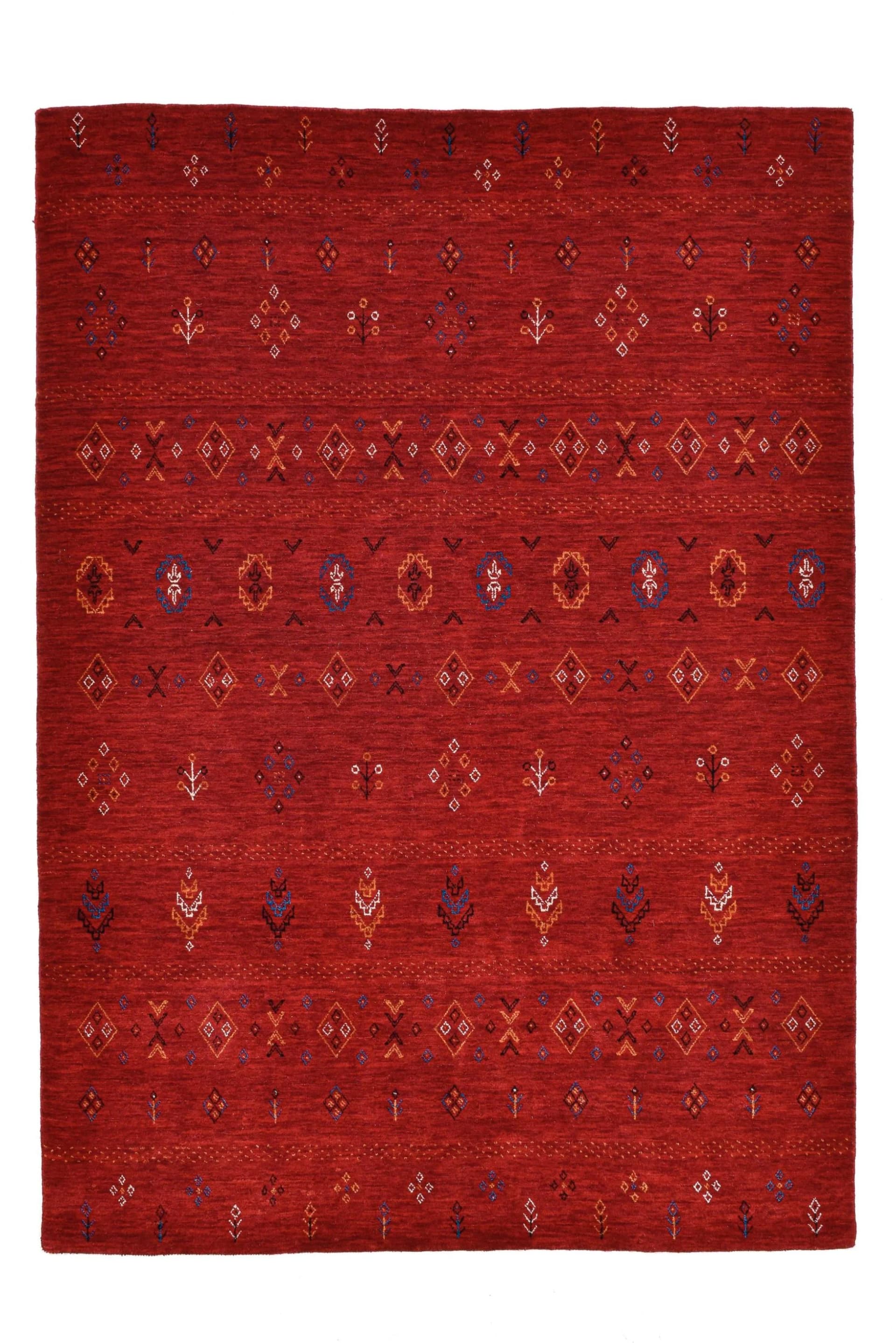 Teppich LORI PRIME ZO-5030-21 Dunkles Rot 100% Schurwolle