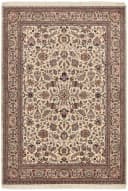 RUG N' ROLL Orientteppich Indo Isfahan Handgeknüpft Beige/Braun Bild 4