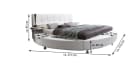 SAM® Rundbett Zarah Doppelbett Lederoptik Weiß Bild 1