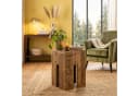 Amagohome Blumenhocker Beistelltisch quadratisch Mangoholz Bild 5
