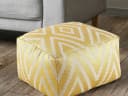 Amagohome Bodenkissen Kelim Sitzwürfel Metallic Gold Bild 1